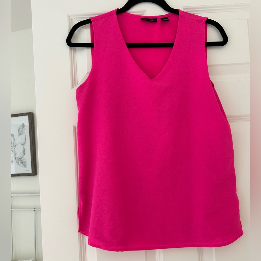 Halogen Blouse- Neon Fuchsia